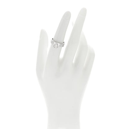 Hermes 18K White Gold Diamond Collier De Chien PM Ring 53 6.5 2 of 5