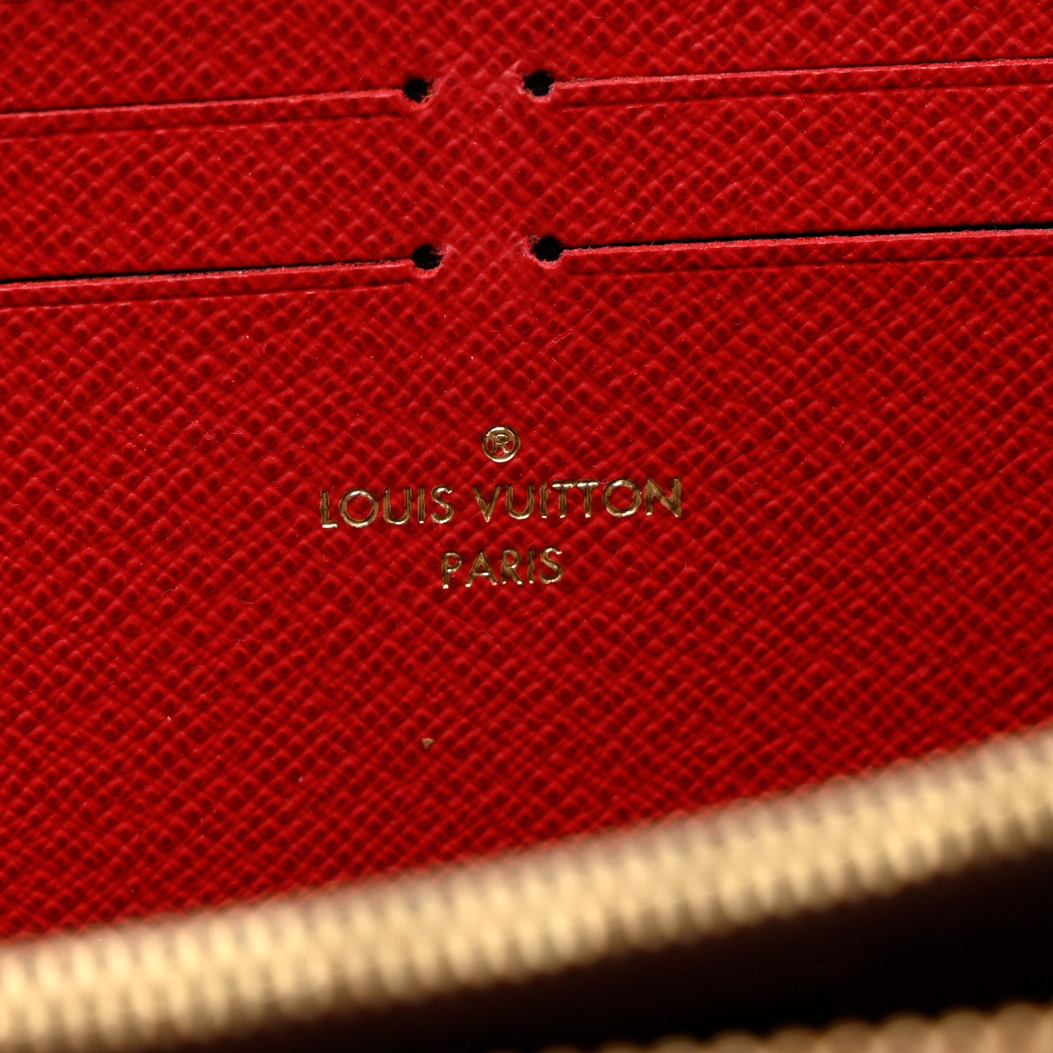 Louis Vuitton Damier Ebene Clemence Wallet Cherry 6 of 7