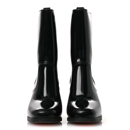 Christian Louboutin Recycled PVC Calfskin Loubirain 70 Boots 37 Black 3 of 11