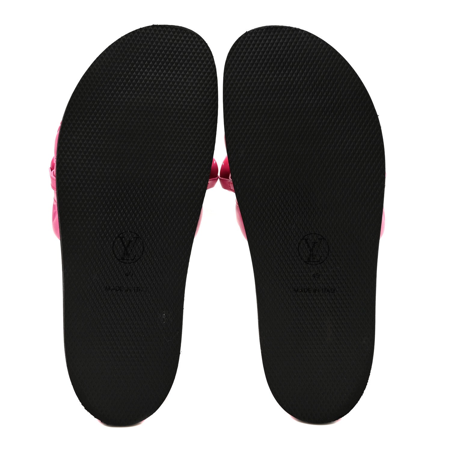 Louis Vuitton Calfskin Embossed Monogram Sunset Flat Comfort Mule 40 Rose Pop 6 of 8