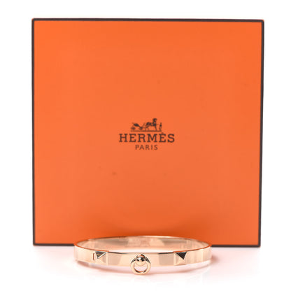 Hermes 18K Rose Gold PM Collier De Chien Bracelet ST 5 of 5