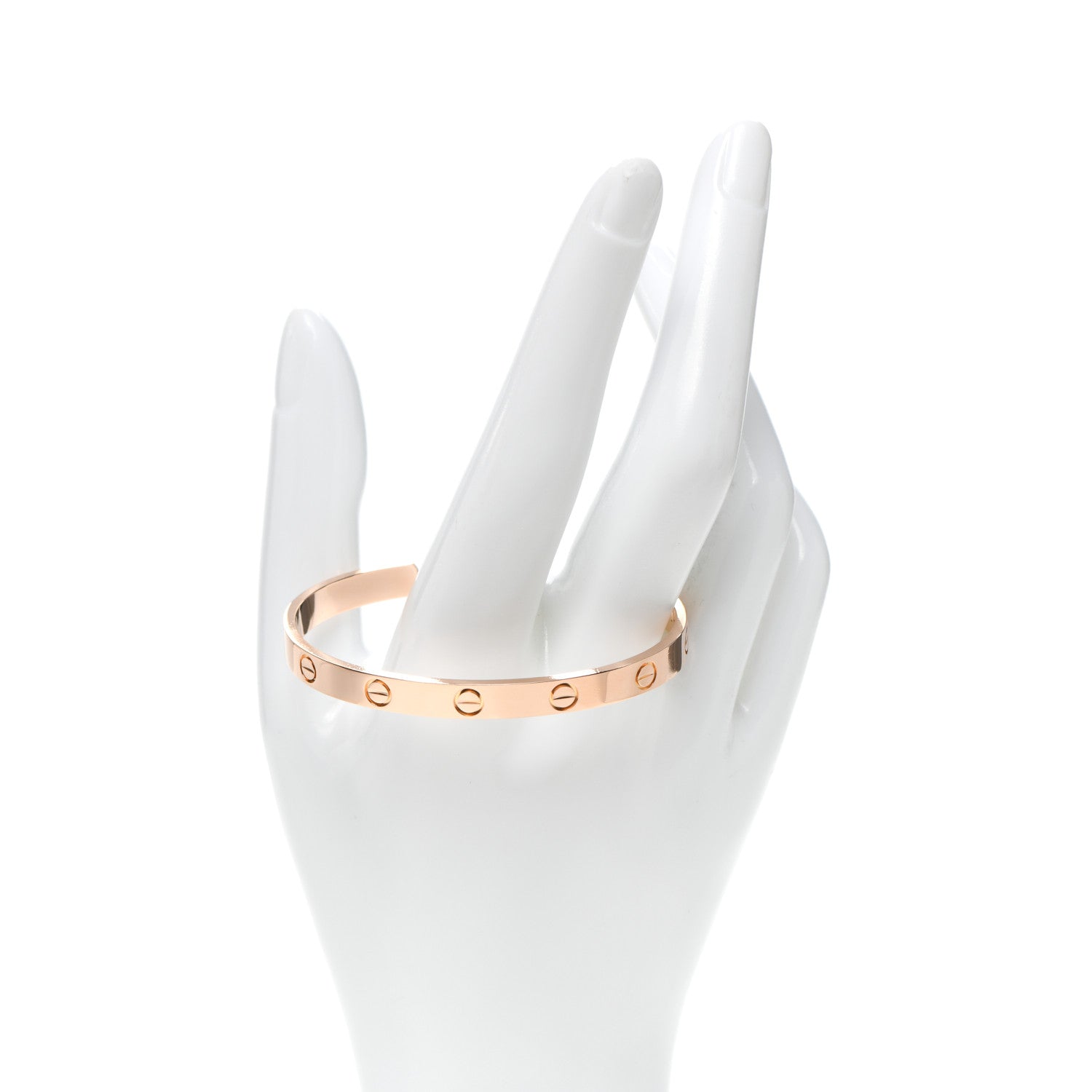 Cartier 18K Pink Gold LOVE Cuff Bracelet 17 2 of 6