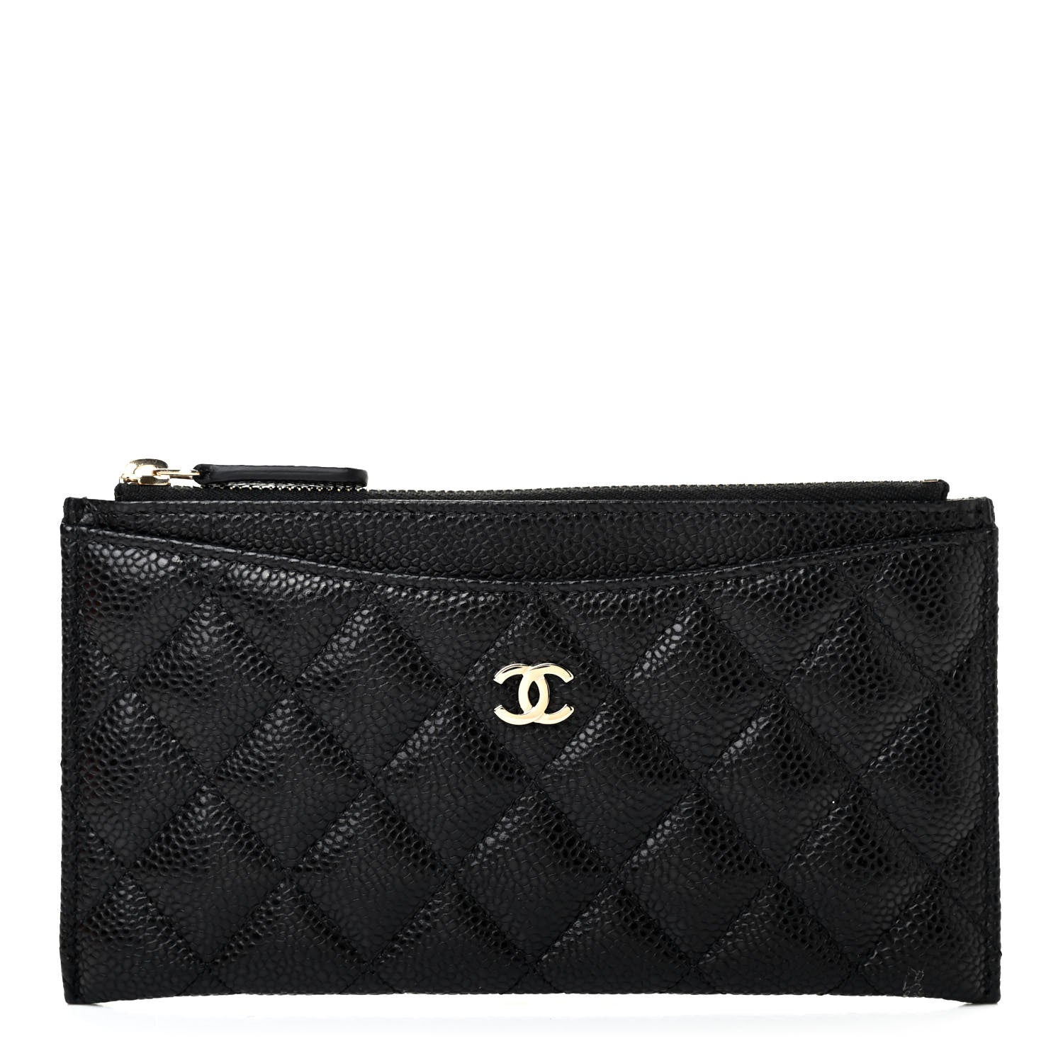 Chanel Caviar Quilted Classic Zip Pouch Black 1 of 7
