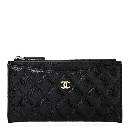 Chanel Caviar Quilted Classic Zip Pouch Black 1 of 7
