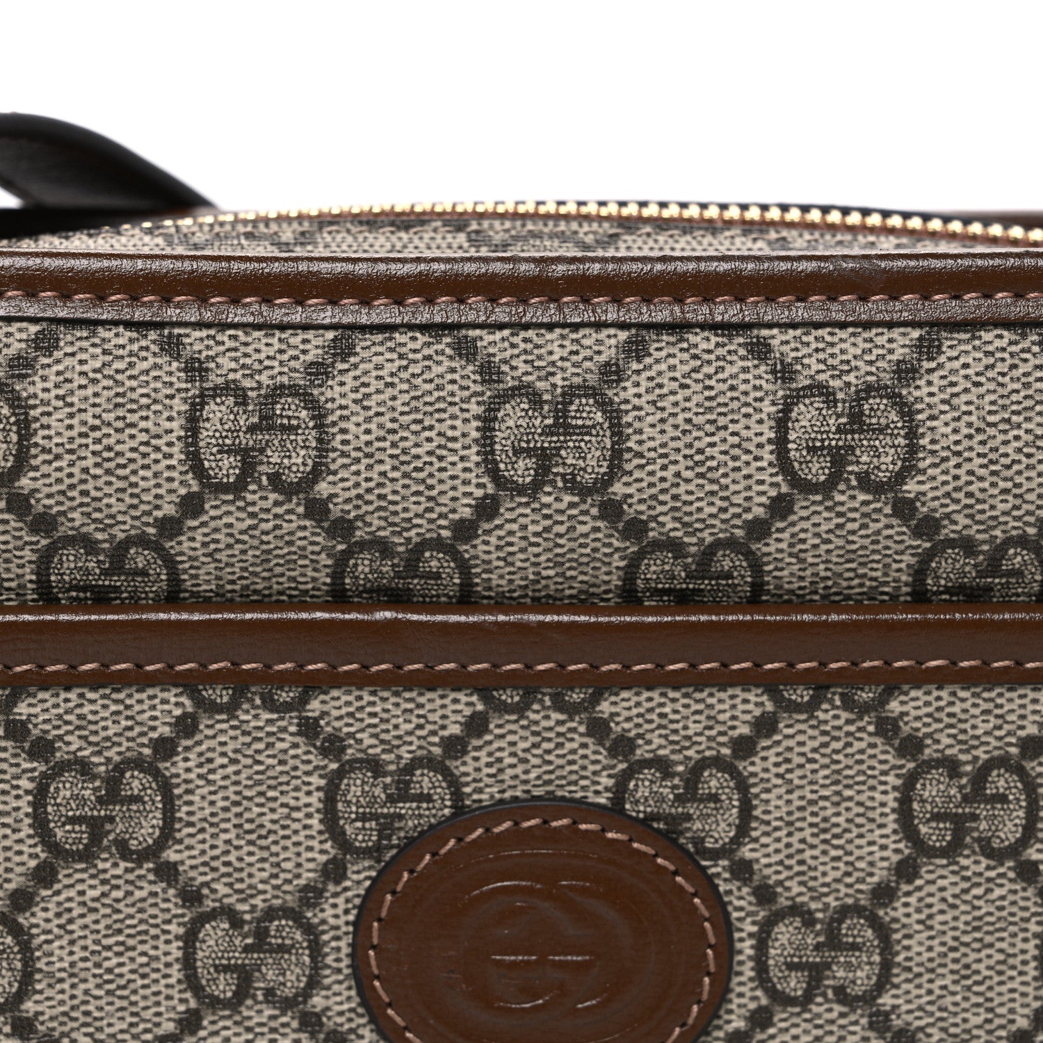 Gucci GG Supreme Monogram Azalea Calfskin Mini Retro Interlocking