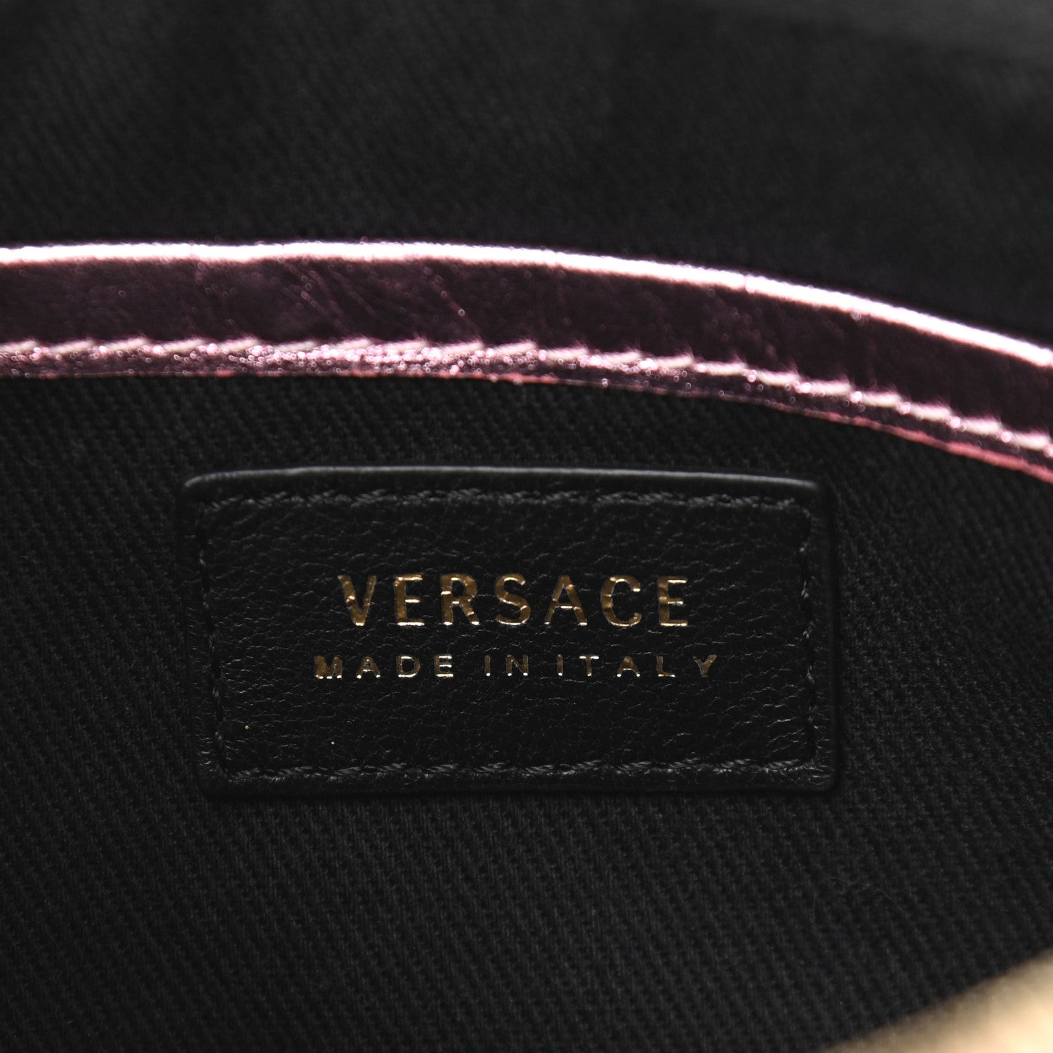 Versace Metallic Nappa Quilted Icon Camera Bag Rosa 6 of 9