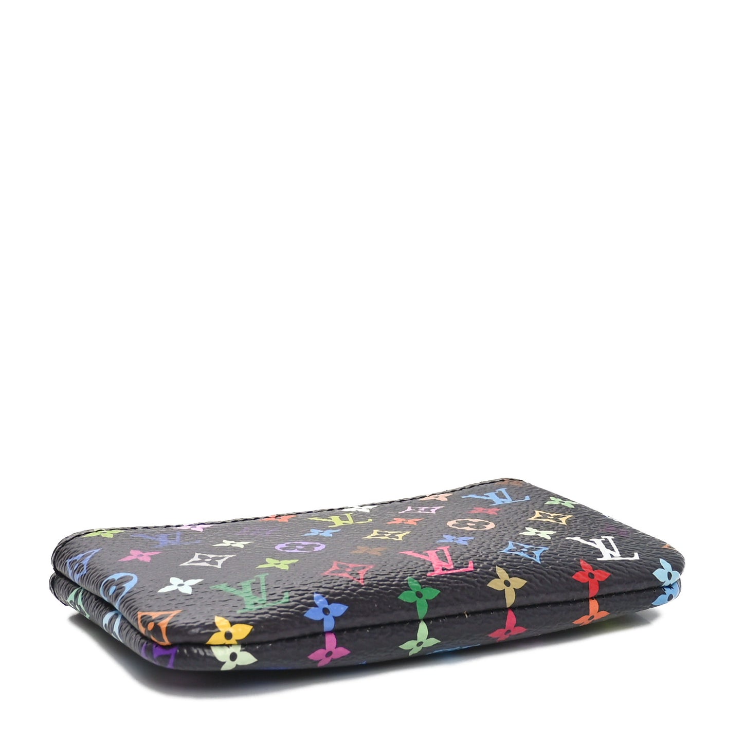 LV X TM Monogram Multicolor Key Pouch Black