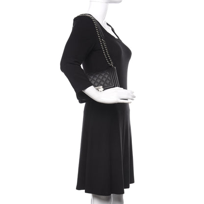 Chanel Calfskin Quilted Small Boy Flap Black 3 of 12