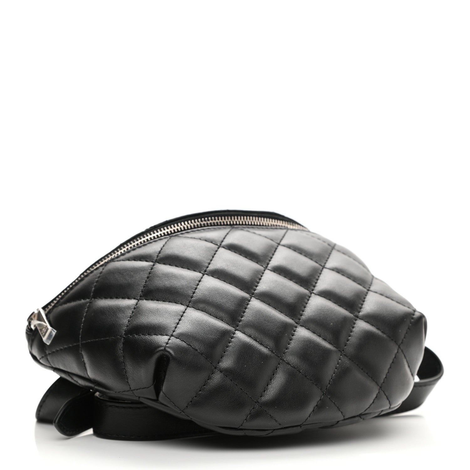 Chanel Grained Calfskin Quilted Waist Belt Bag Black 4 of 10