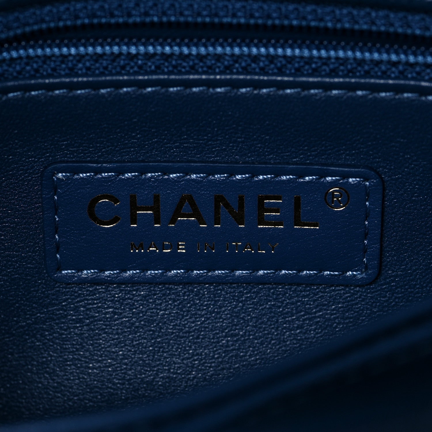 Chanel Caviar Quilted Lizard Embossed Mini Coco Handle Flap Dark Blue 6 of 9