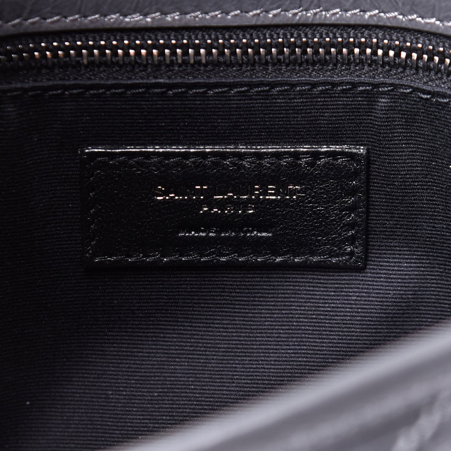 Crinkled Calfskin Matelasse Monogram Medium Niki Chain Satchel Asphalt