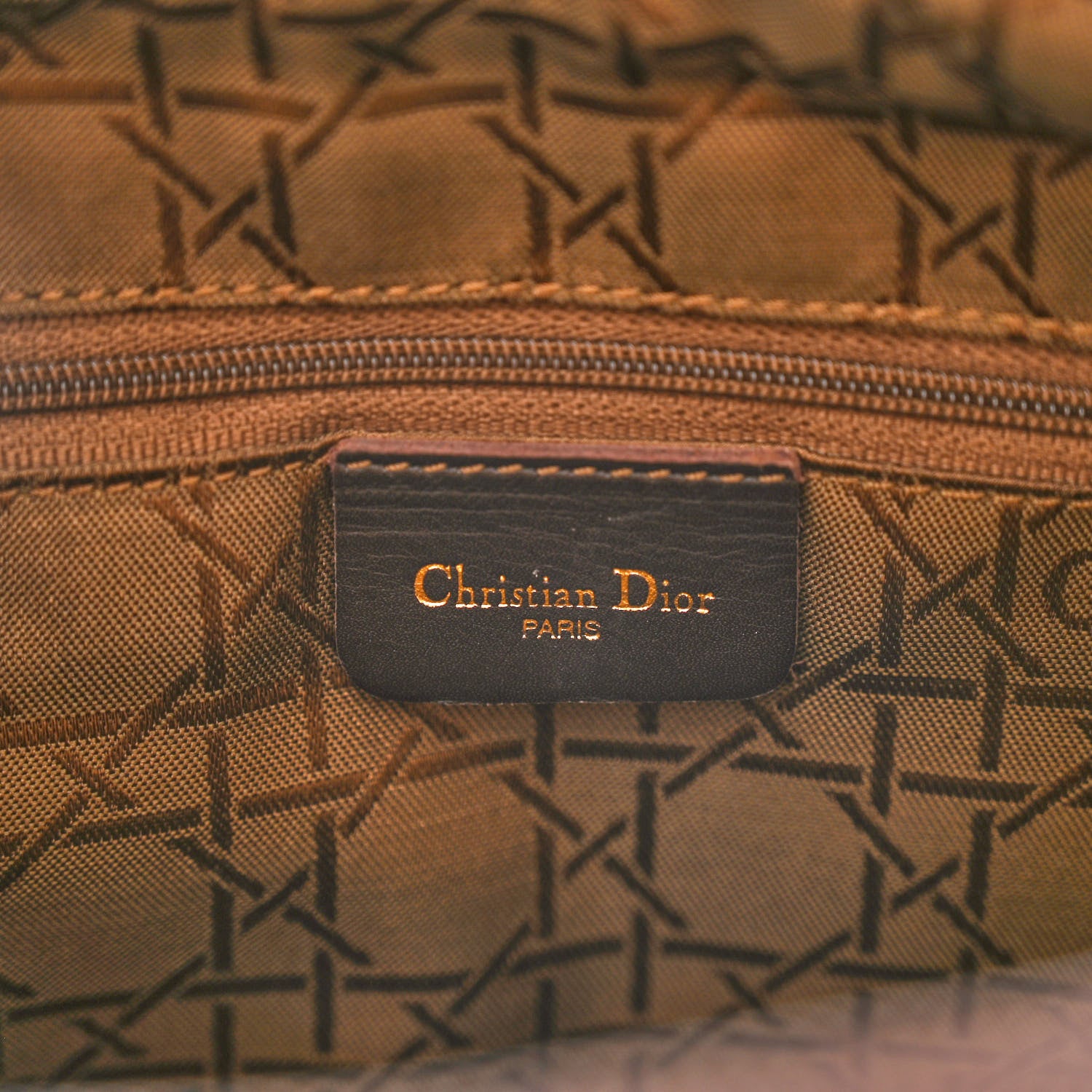 Christian Dior Nylon Cannage Large Lady Dior Brown 5 of 10