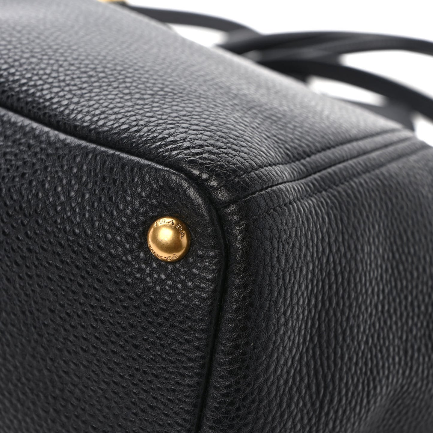 Vitello Daino Side Pocket Tote Black