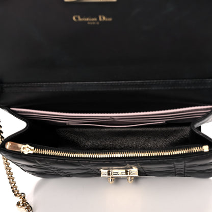 Christian Dior Lambskin Cannage Miss Dior Promenade Pouch Black 5 of 13