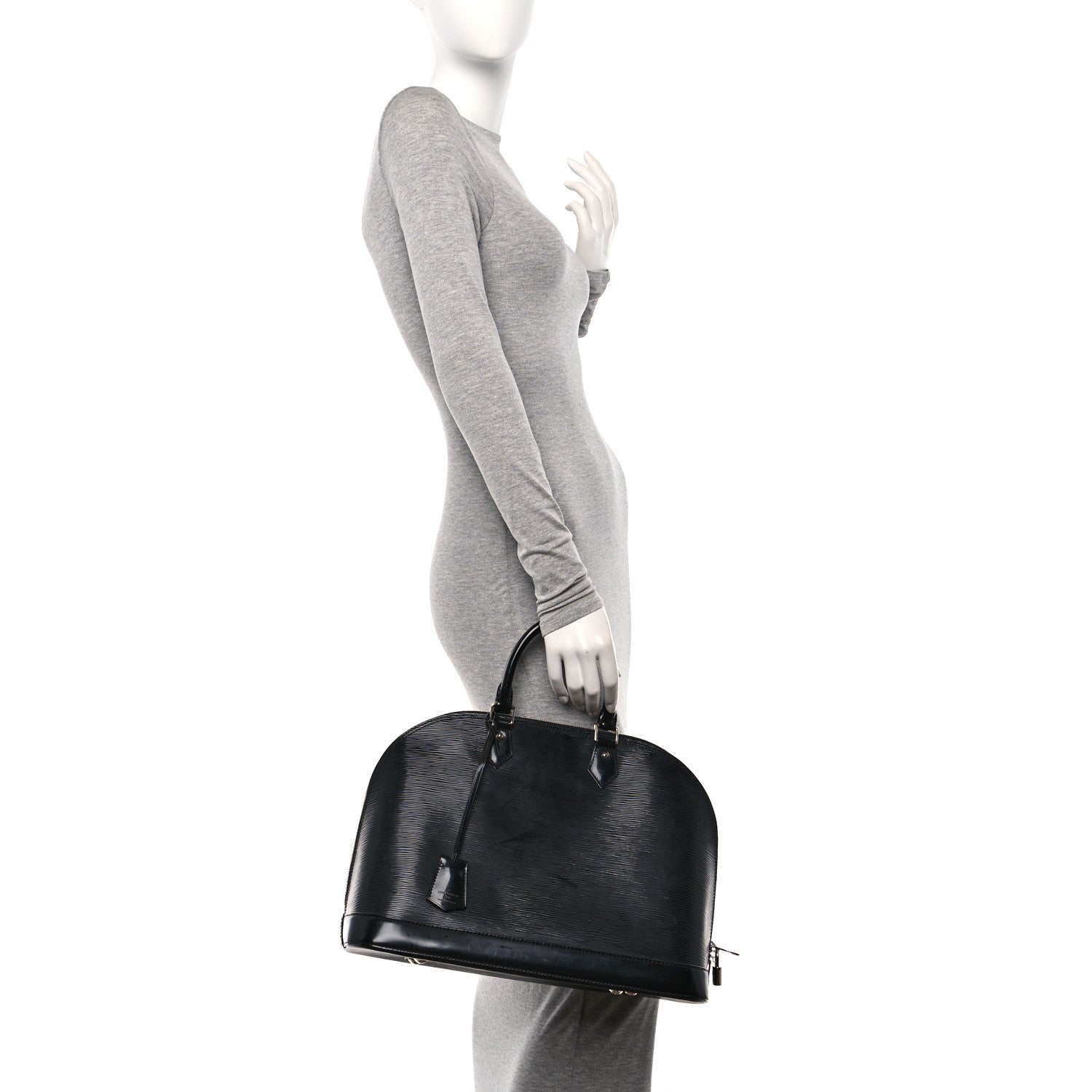 Louis Vuitton Epi Alma MM Black 2 of 9