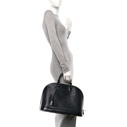 Louis Vuitton Epi Alma MM Black 2 of 9