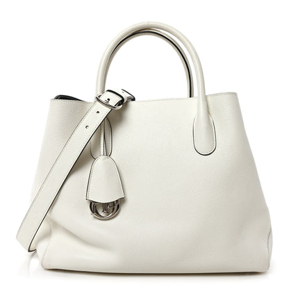 Christian Dior Supple Grained Calfskin Large Open Bar Tote White 1 of 10