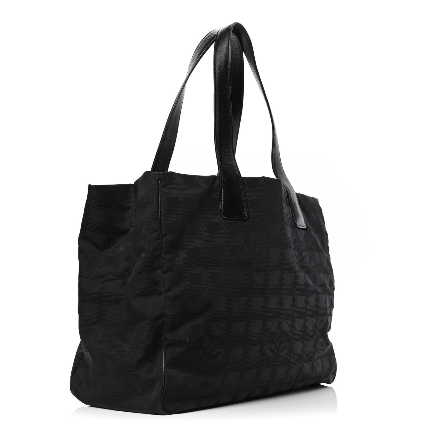 Nylon Medium Travel Tote Black