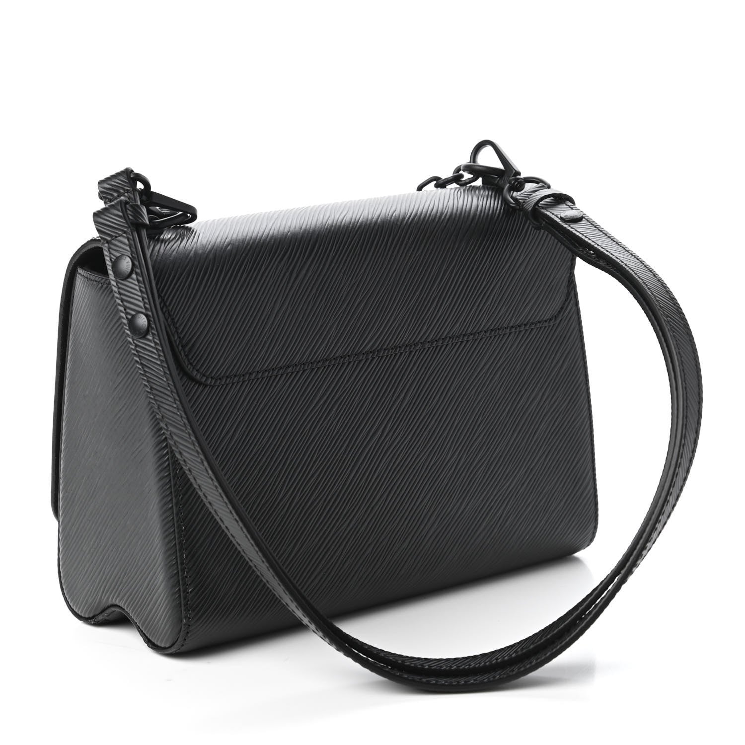Louis Vuitton Epi Twist Shoulder Bag MM Matte Black 3 of 10