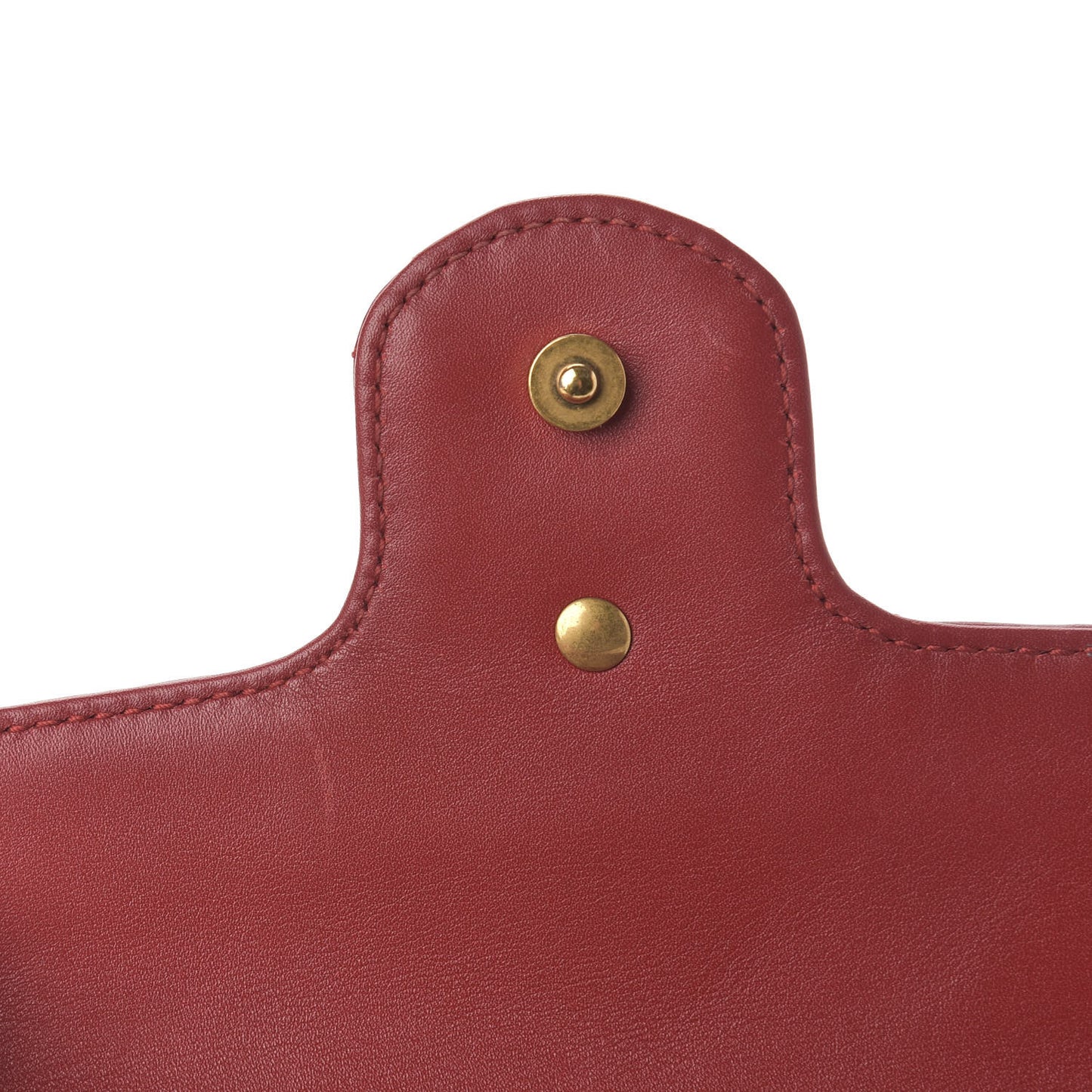 Calfskin Matelasse Super Mini GG Marmont Shoulder Bag Hibiscus Red