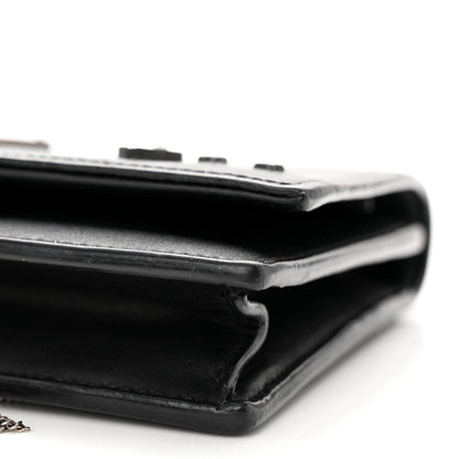 Saint Laurent Smooth Calfskin Classic Monogram Pins Kate Tassel Chain Wallet Black 9 of 14