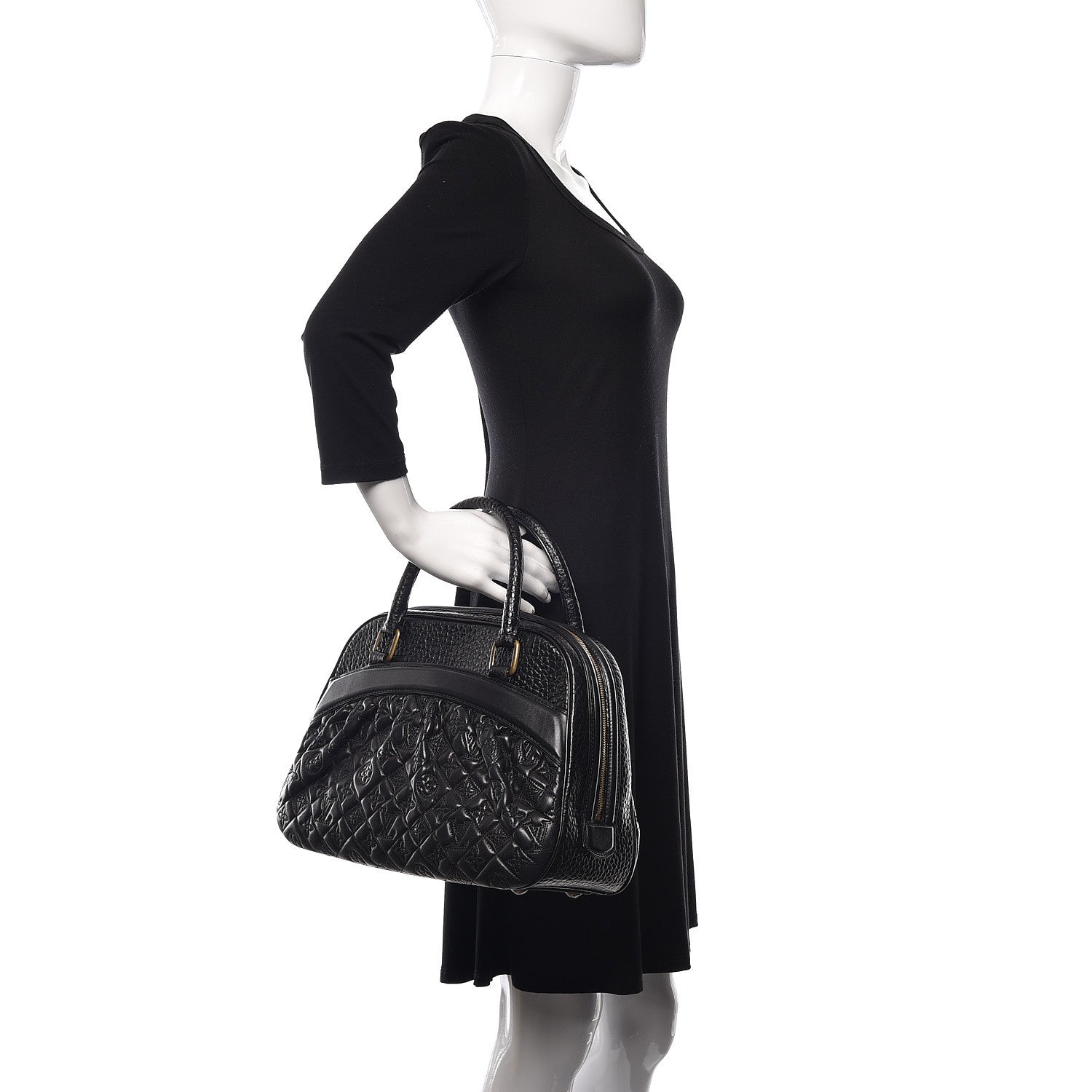 Louis Vuitton Lambskin Vienna Mizi Black 2 of 9