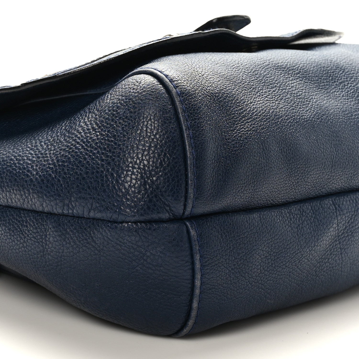 Gucci Calfskin Large Techno Horsebit Flap Blue 8 of 9