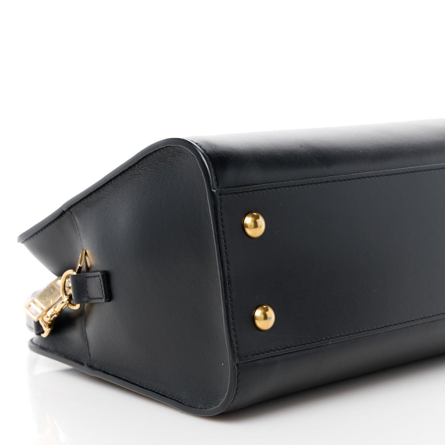Saint Laurent Calfskin Monogram Baby Cabas Black 11 of 12