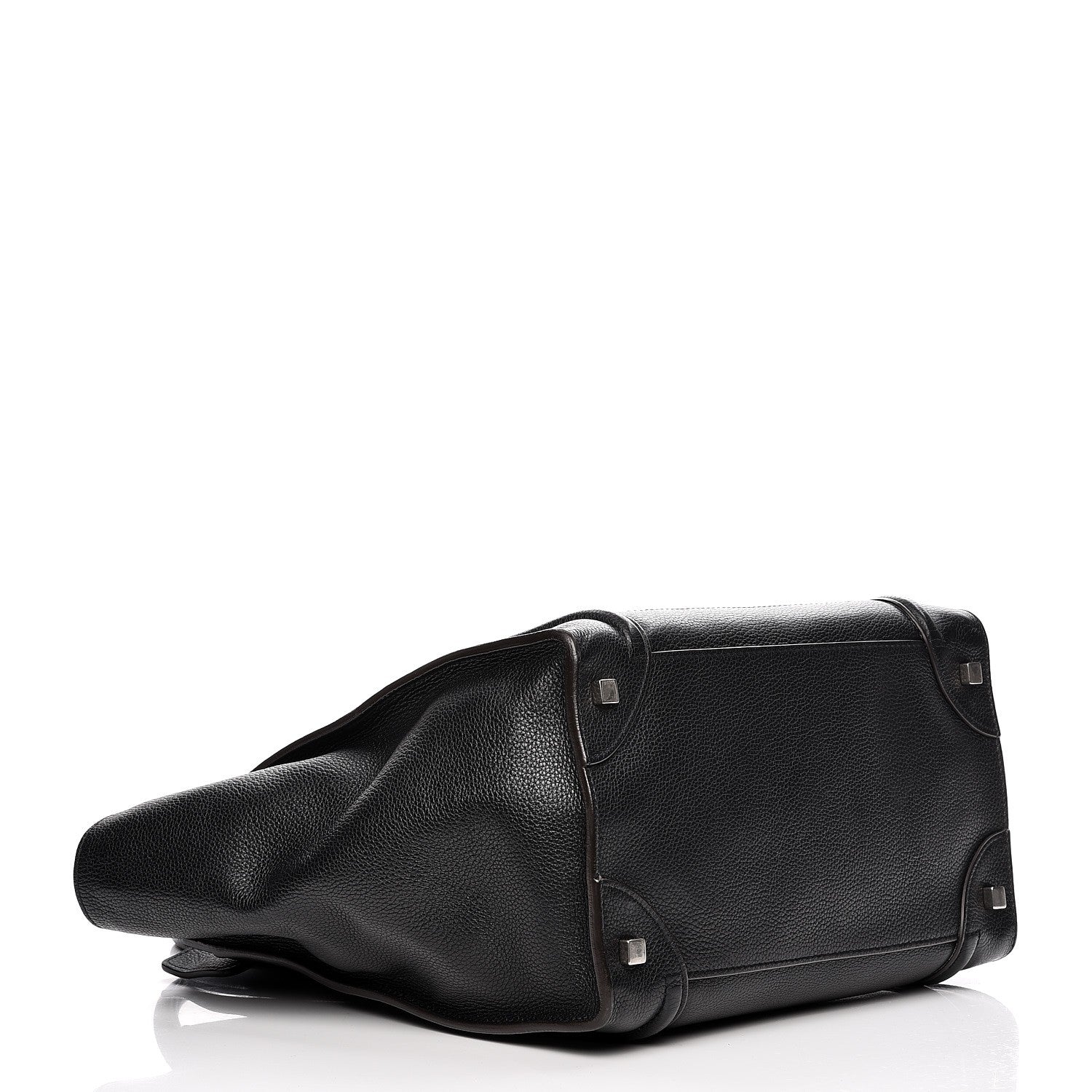 Celine Drummed Calfskin Mini Luggage Black 4 of 8