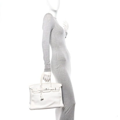 Hermes Taurillon Clemence BIRKIN 35 White 2 of 13