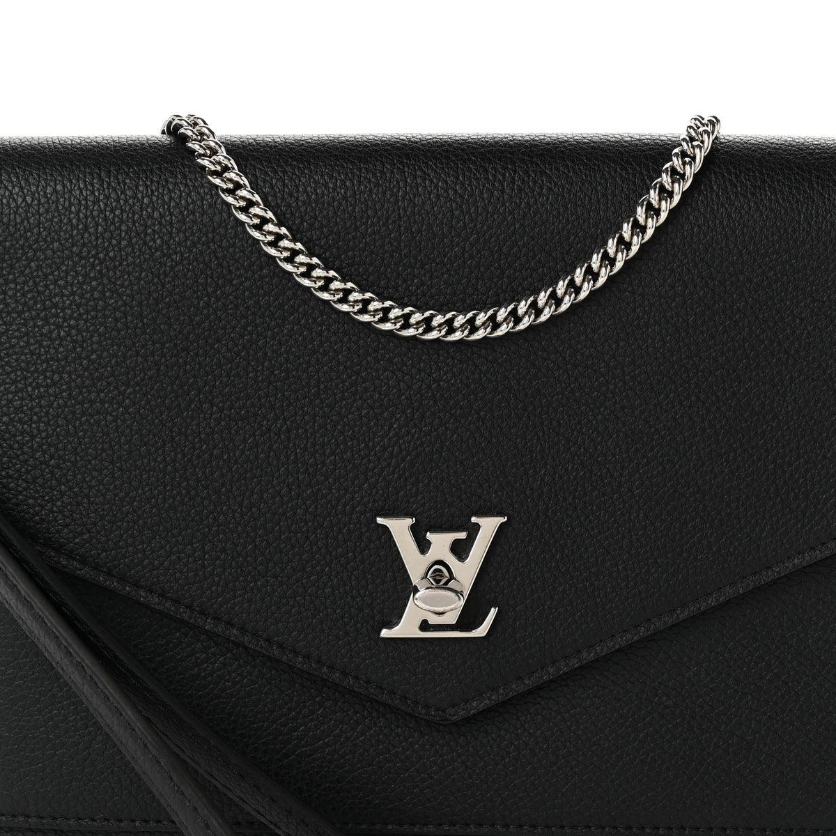 Louis Vuitton Soft Calfskin My Lockme Pochette Black 7 of 9