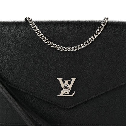 Louis Vuitton Soft Calfskin My Lockme Pochette Black 7 of 9