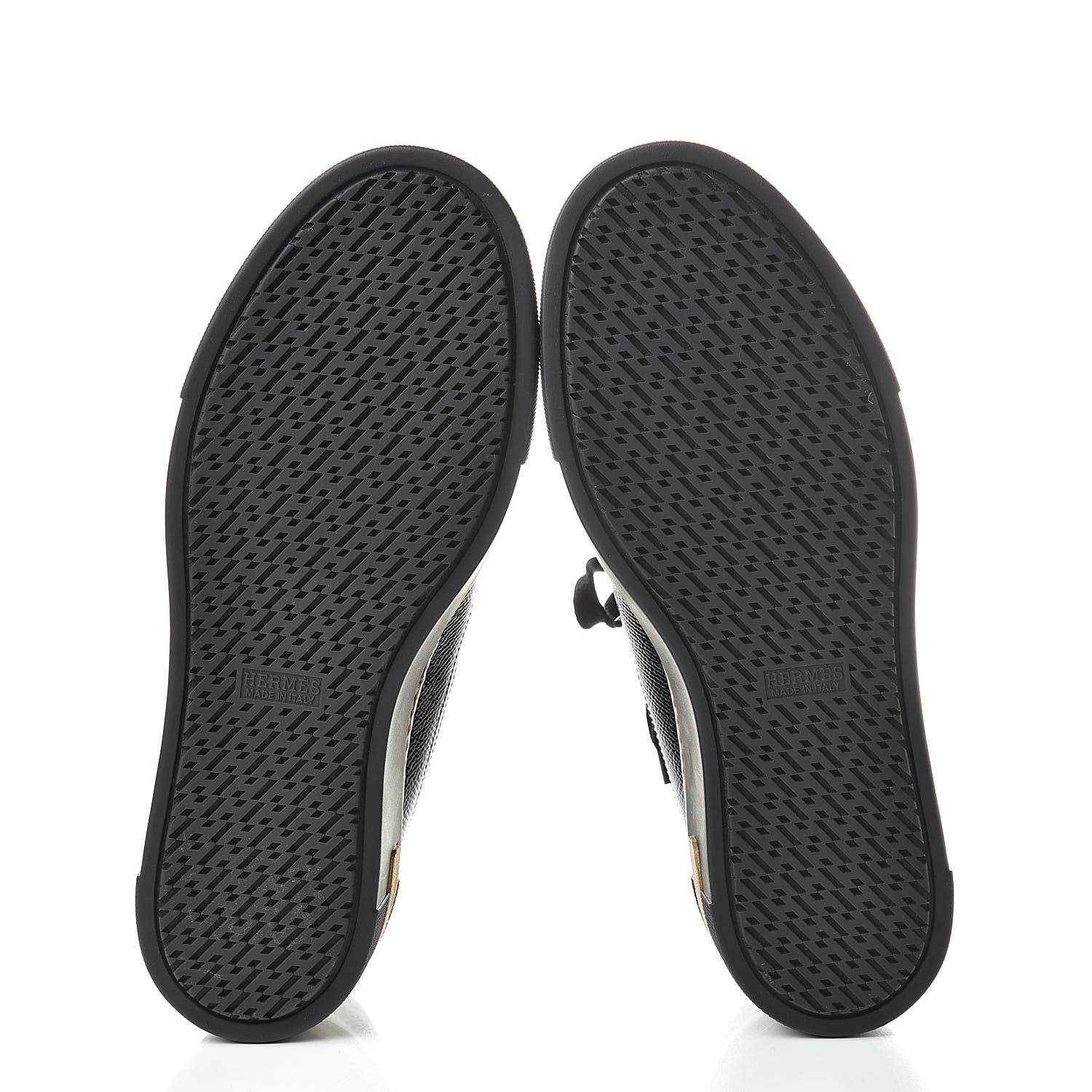 Hermes Patent Epsom Womens Polo Sneakers 37 Black 5 of 8
