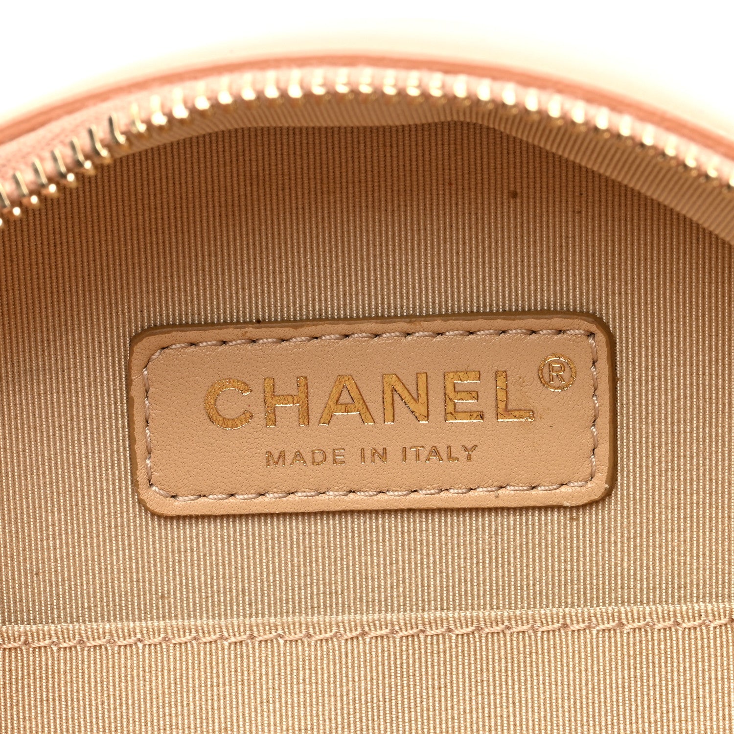 Chanel Glazed Calfskin Round As Earth Evening Bag Beige 6 of 11