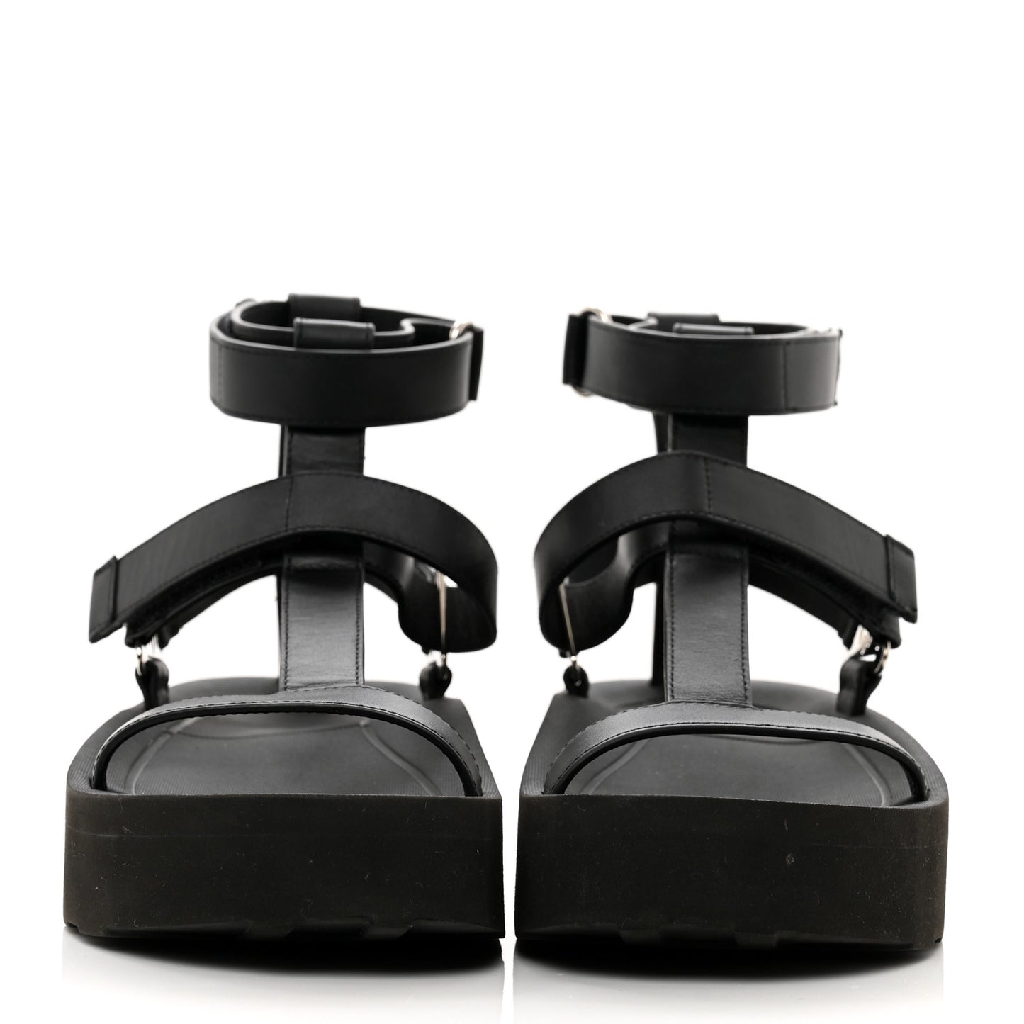 Calfskin Womens Enid Sandals 36 Black