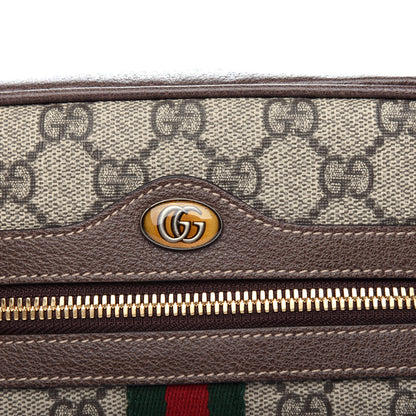 Gucci GG Supreme Monogram Web Small Ophidia Belt Bag 95 38 Dark Brown 10 of 10