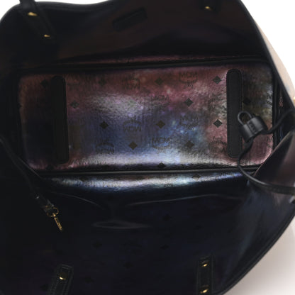 MCM Visetos Medium Project Reversible Shopper Tote Cognac 9 of 14