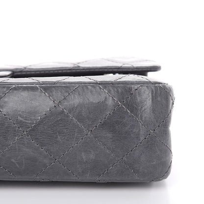 Chanel Aged Calfskin Quilted 50th Anniversary 2.55 Reissue Flap 226 Grey 11 of 18