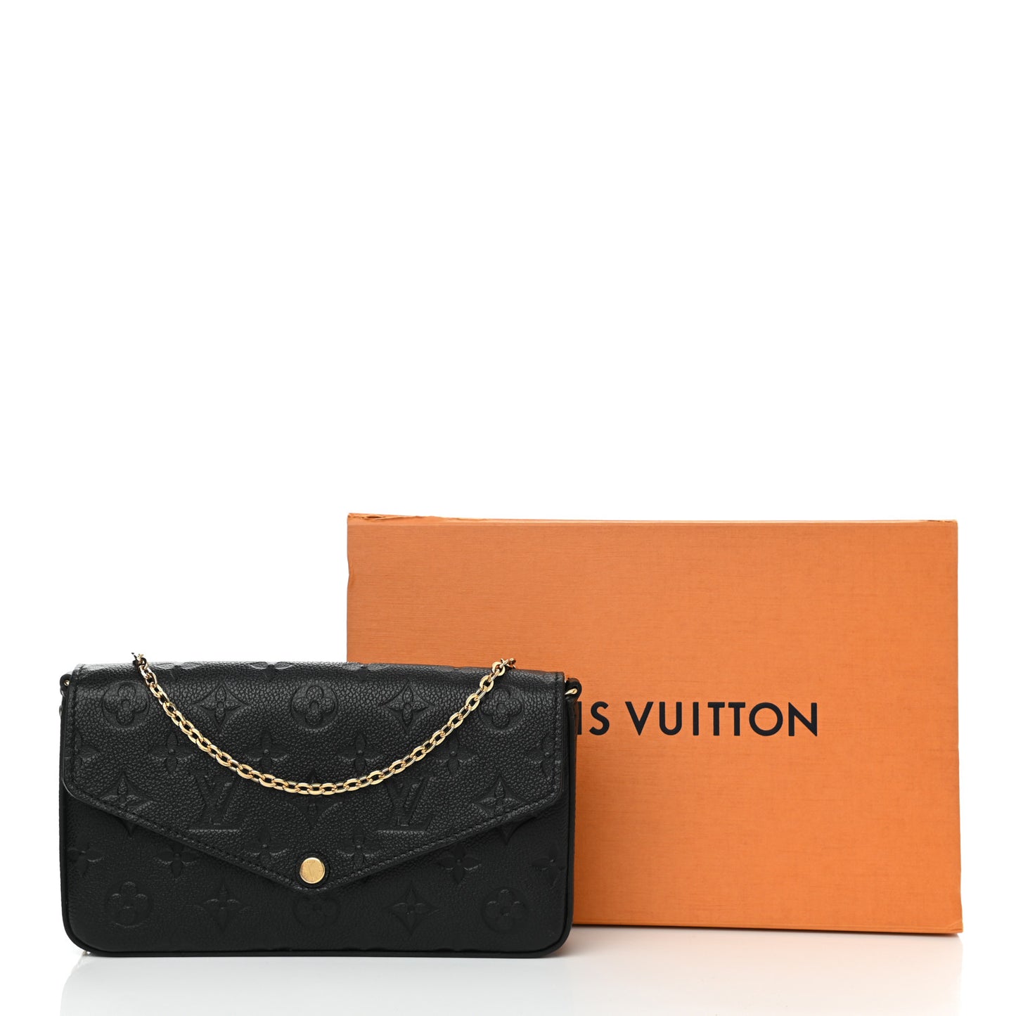 Empreinte Pochette Felicie Chain Wallet Black