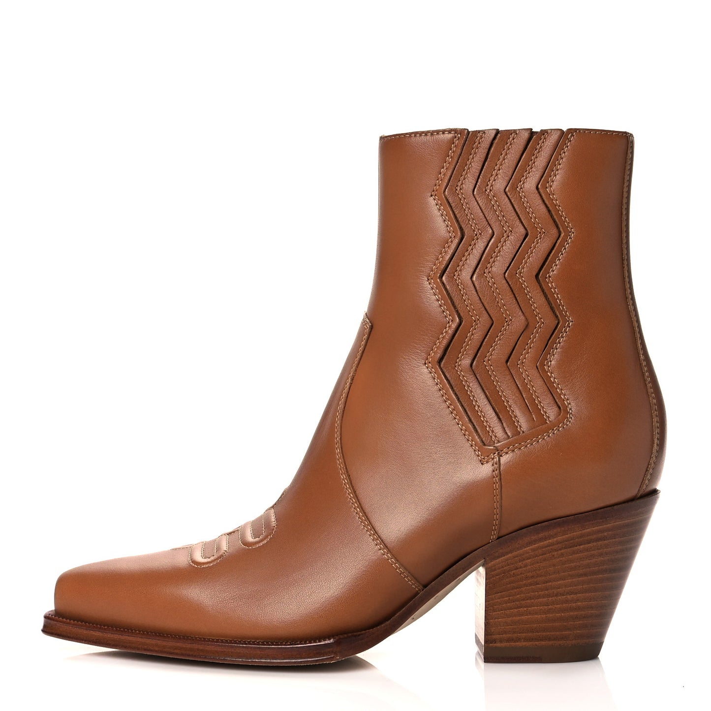 Calfskin Womens Vegas Ankle Boot 38 Naturel