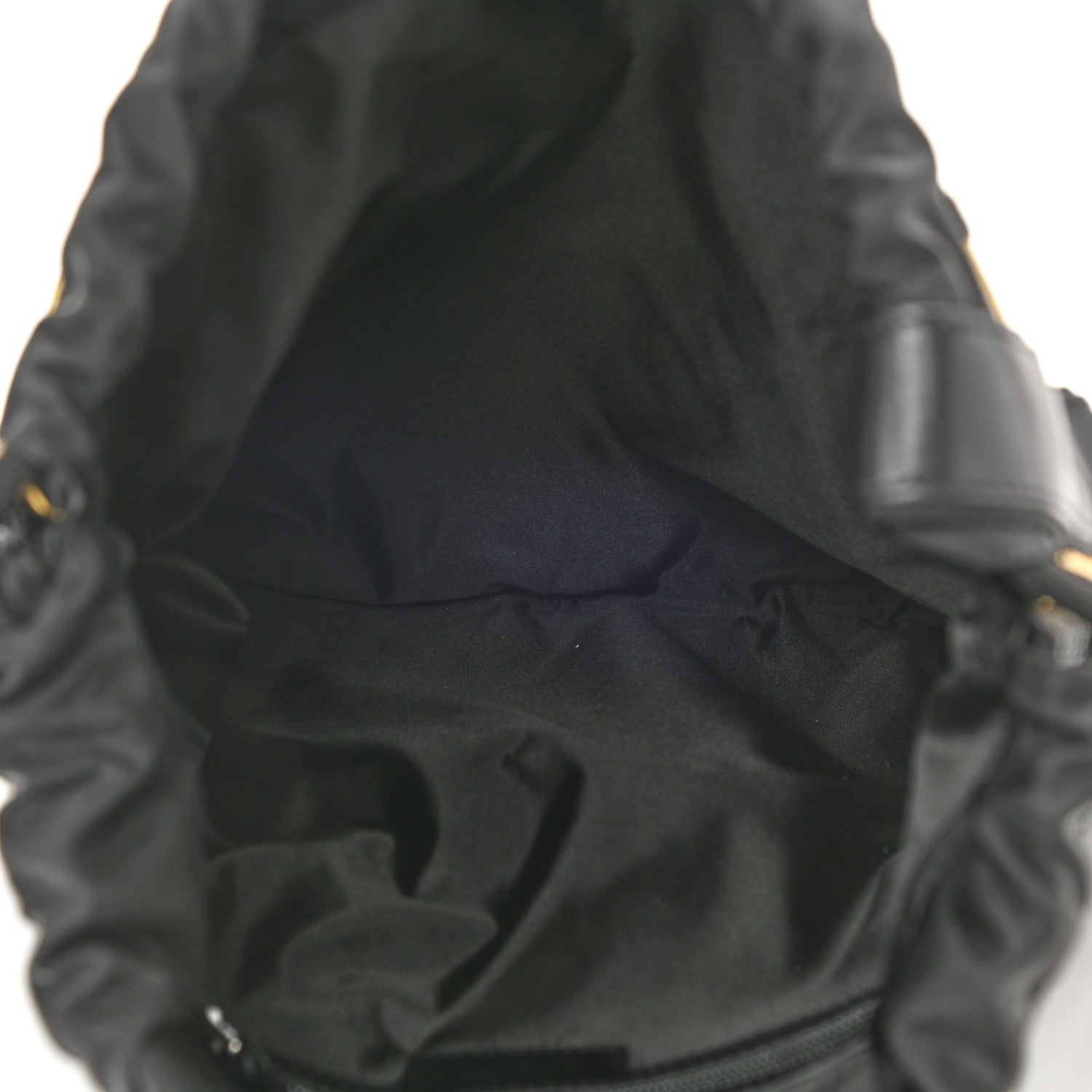 Givenchy Calfskin MC3 Drawstring Backpack Bag Black Gold 4 of 7