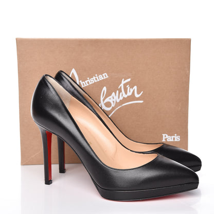 Christian Louboutin Shiny Nappa Pigalle Plato 100 Pumps 39 Black 10 of 10