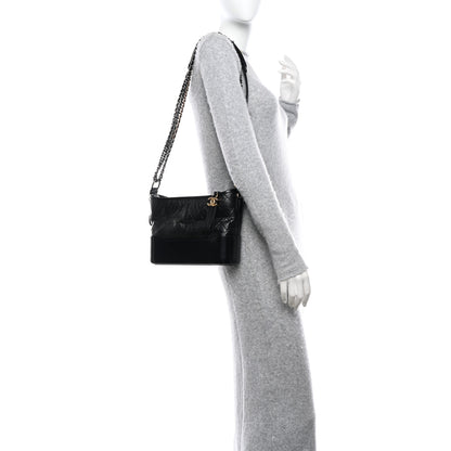 Chanel Aged Calfskin Quilted New Medium Gabrielle Hobo Black 2 of 10