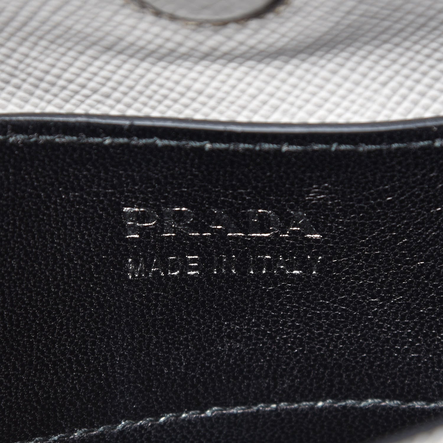 Prada Saffiano Cuir Medium Double Handle Tote Talco Black 8 of 13