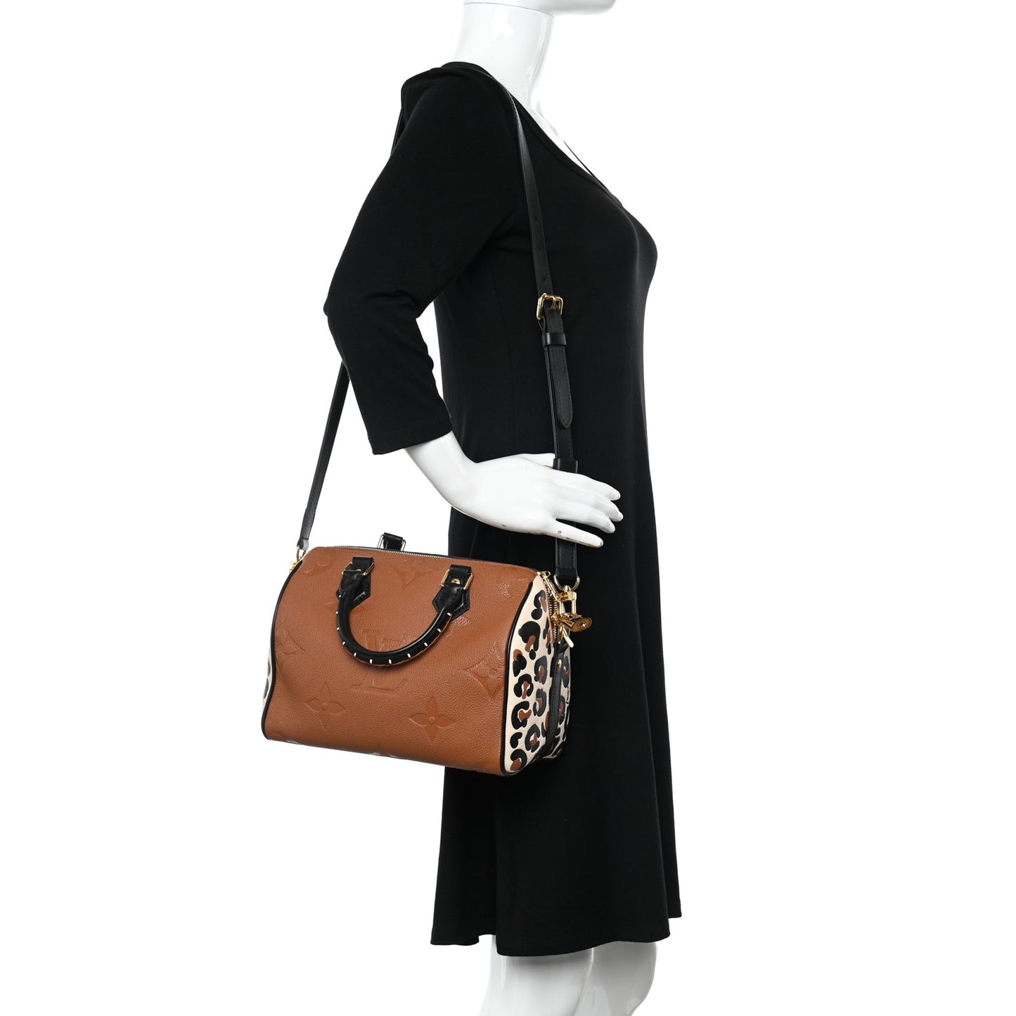 Empreinte Monogram Giant Wild At Heart Speedy Bandouliere 25 Caramel