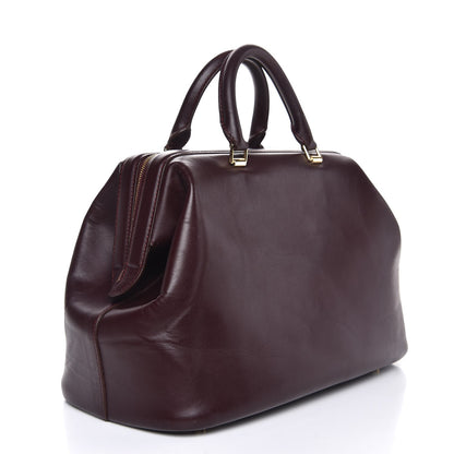 Celine Calfskin Doctor Frame Bag Burgundy 3 of 12