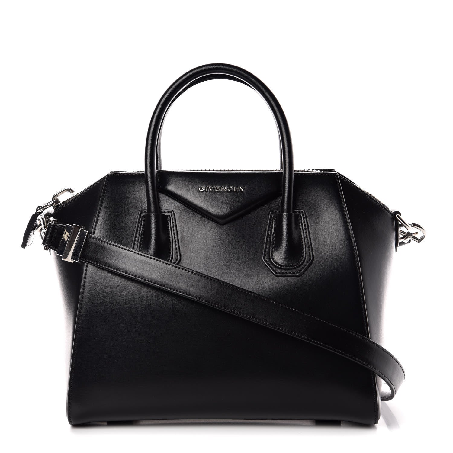 Givenchy Shiny Lord Calfskin Small Antigona Black 1 of 9