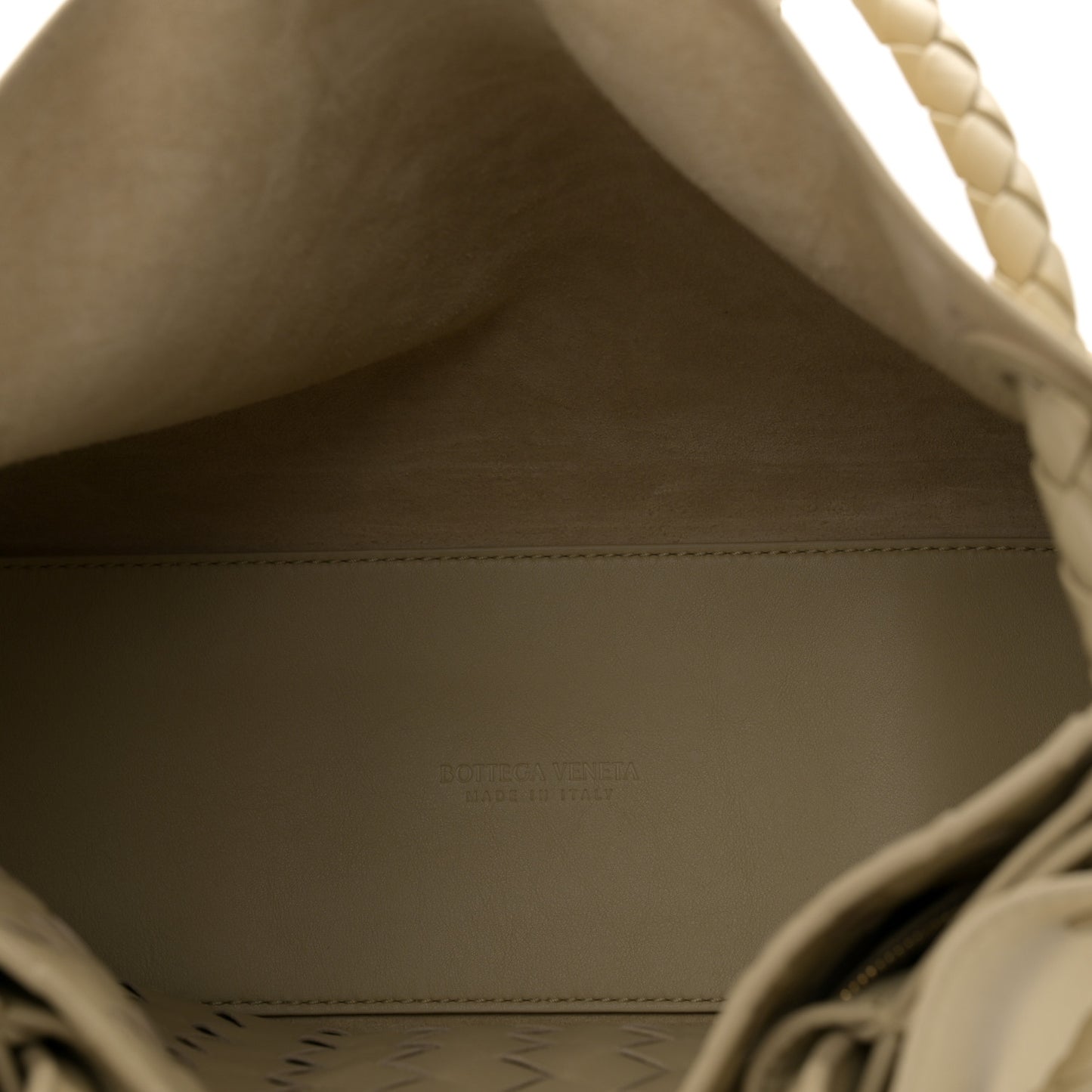 Silky Calfskin Medium Andiamo Shoulder Bag Light Butterscotch