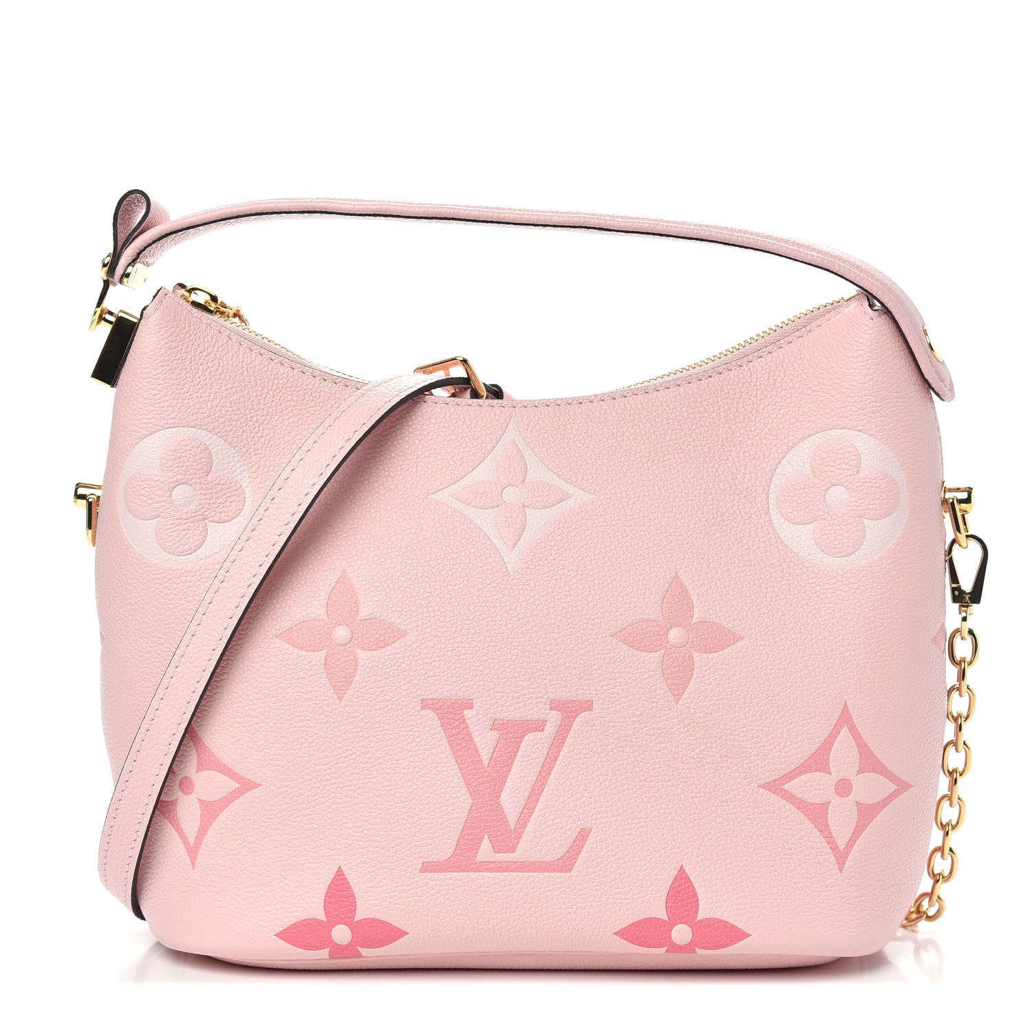 Louis Vuitton Empreinte Monogram Giant By The Pool Marshmallow Hobo PM Bouton De Rose 1 of 9