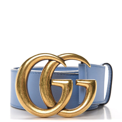 Gucci Calfskin Double G 40mm Belt 85 34 Clear Sky Blue 1 of 6